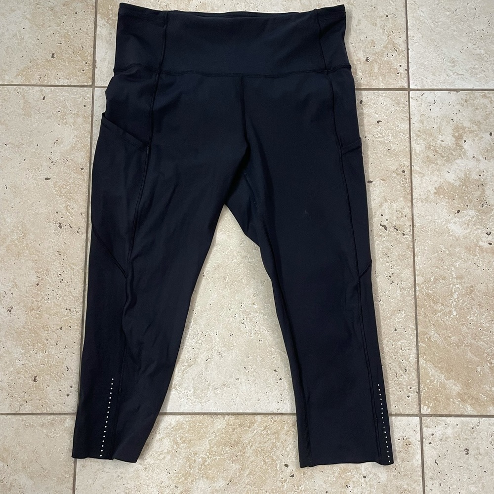 Lululemon Fast and Free High Rise Reflective Crop